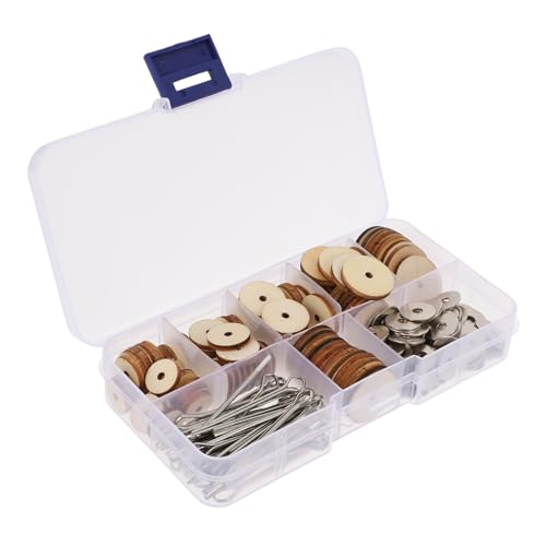 Milisten 1 Schachtel Puppengelenke für Holzpuppen mit Splinten und Scheiben Drehbare Bastelgelenke für DIY Puppenherstellung Praktische Aufbewahrungsbox Vielseitig für Bären von Milisten