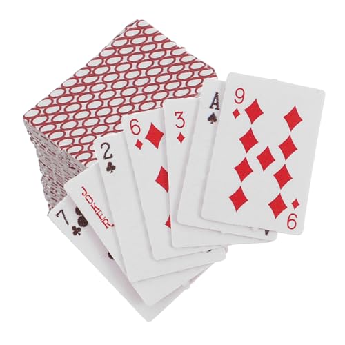 Milisten 1 Schachtel Puppenhaus Zubehör Papier Karten für Mini Spiele Sammler Robust Detailreich Vielseitig für Puppenhaus und Modellfans Milisten 1 Schachtel Puppenhaus Zubehör Papier Karten für Mini Spiele Sammler Robust Detailreich Vielseitig für Puppenhaus und Modellfans von Milisten