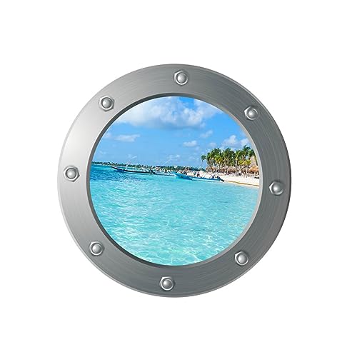 Milisten 1 Set Aufkleber Meer Ansicht Aufkleber Neugeborenen Aufkleber Strand Ornament Mark Aufkleber von Milisten