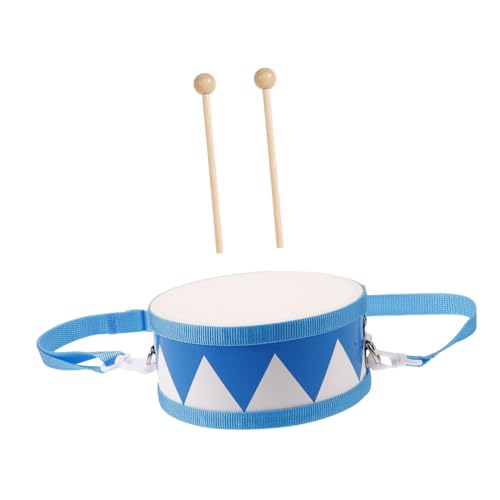 Milisten 1 Set Babytrommel Percussion Musikinstrument Instrumente Kleine Trommeln Kleinkinder Trommel Für Babyspielzeug Tragbare Trommel Marschtrommel Snare Drum Holz Blau von Milisten