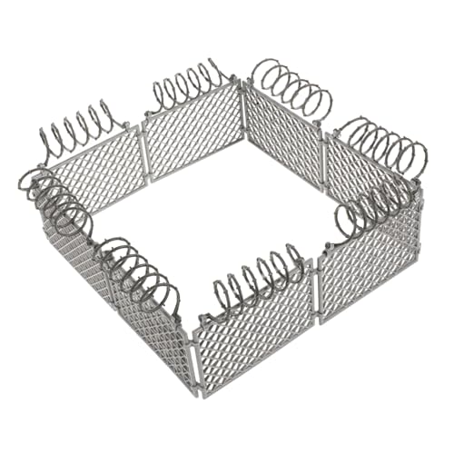 Milisten 1 Set Baustein Schutznetz Bauernhof Gefängnis Zaun Landschaft Hecken Zäune Gartenzaun Barriere Kleines Modell Miniatur Mini Zaun Für Puppenhaus Zubehör von Milisten