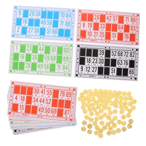 Milisten 1 Set Bingo Traditionelles Für Spiel Schach Papier von Milisten