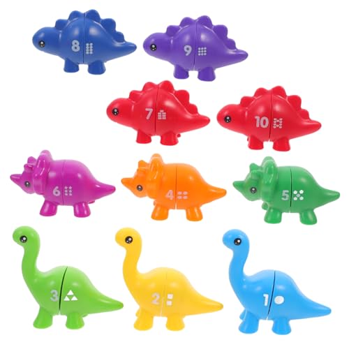 Milisten 1 Set Buchstaben Matching Pädagogisches Matching Spiel Passender Dinosaurier Pädagogisches Zahlenlernen Lustig Für Babys Kunststoff von Milisten