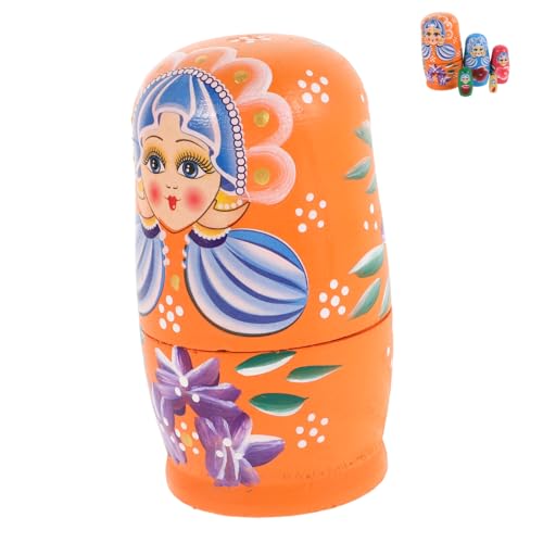 Milisten 1 Set Handbemalte Nesting Nistpuppen Für Weihnachts Nistpuppe Bastelpuppen Ornament Bastelset Holzset Ornamentherstellung Puppen Für Matroschka Aus Holz von Milisten