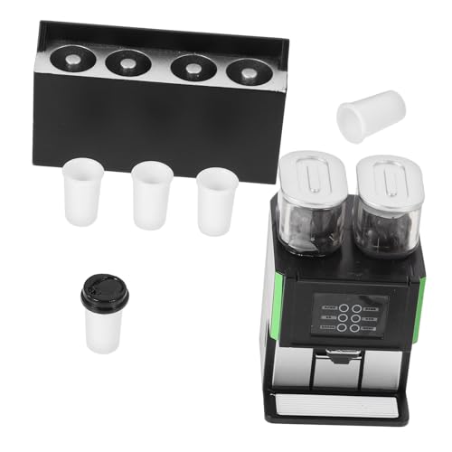 Milisten 1 Set Kaffeemaschinen Modell Kaffeemaschine Kaffeetassen Kaffeemaschinen Requisite Puppenhaus Zubehör Mini Küchendekor Miniatur Küchen Requisite Puppenhaus Kaffeemaschine von Milisten