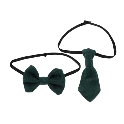 Milisten 1 Set Krawatte Baumwolle Puppe Mikro Krawatten Puppen Krawatte Mode Puppen Formale Miniatur Krawatten Mini Fliege Winzige Krawatte Puppen Accessoires Dunkelgrünes Tuch von Milisten