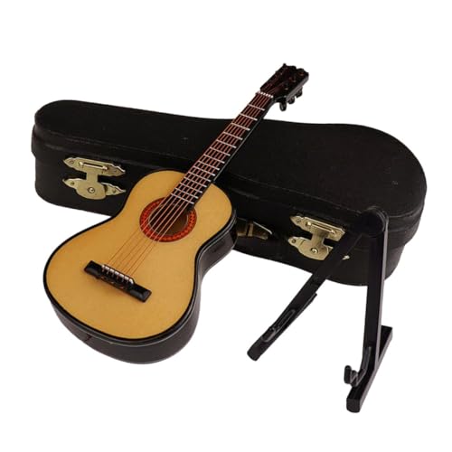 Milisten 1 Set Mini Gitarrenmodell Instrumente Dekoration Puppenhaus Zubehör DIY Schmück Mini Gitarren Puppenhaus Zubehör Mini Dekorationszubehör Kreatives Mini von Milisten