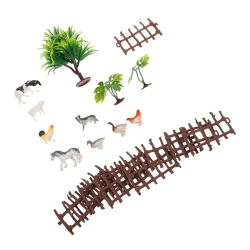 Milisten 1 Set Miniatur-Bauernhof-landschaftsspielzeug Mit Realistischen Tierfiguren Und Bauernhofzaun-zubehör Für Die Kindererziehung Und Kreatives Spielen Milisten 1 Set Miniatur-Bauernhof-landschaftsspielzeug Mit Realistischen Tierfiguren Und Bauernhofzaun-zubehör Für Die Kindererziehung Und Kreatives Spielen von Milisten