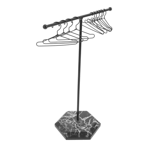 Milisten 1 Set Miniatur Dollhouse Mini Kleiderbügel Mini Kleiderbügel Tiny Doll Kleiderbügel Puppen Kleiderbügel Puppenkleid Hanging Rack von Milisten