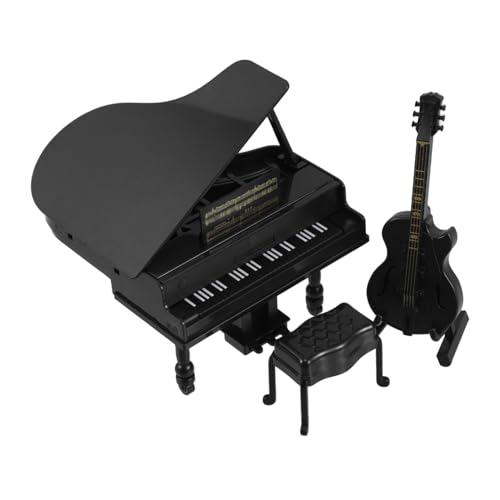 Milisten 1 Set Miniatur Musikinstrumente Miniatur Puppenhaus Dekorationszubehör Puppenhaus Gitarre Puppenhaus Klavier Maßstab 112 Puppenhaus Zubehör Puppenhaus Dekorationen von Milisten