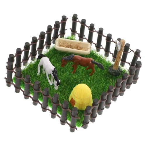 Milisten 1 Set Puppenhaus Modell Pferdespielset Mini Stallspielset Mini Bauernhoffiguren Miniatur Bauernmodell Mini Bauernhof Modellbausatz Fantasievolles Spiel Pferdestall Pferd Milisten 1 Set Puppenhaus Modell Pferdespielset Mini Stallspielset Mini Bauernhoffiguren Miniatur Bauernmodell Mini Bauernhof Modellbausatz Fantasievolles Spiel Pferdestall Pferd von Milisten