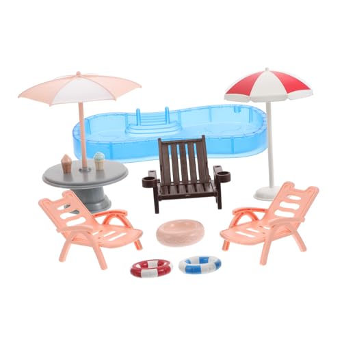 Milisten 1satz Miniatur Puppenhaus Set Strandliegestuhl Schwimmring Pool Für Kreative Dekoration Im Kinderzimmer Spielzeug Für Fantasievolles Spielen Und Strand-szenarien Milisten 1satz Miniatur Puppenhaus Set Strandliegestuhl Schwimmring Pool Für Kreative Dekoration Im Kinderzimmer Spielzeug Für Fantasievolles Spielen Und Strand-szenarien von Milisten