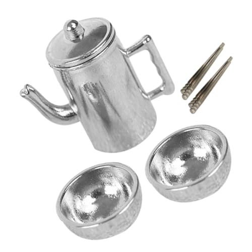 Milisten 1satz Miniatur Teekessel Und Geschirrset Für Puppenhäuser Mit Schalen Und Essstäbchen Zubehör Für Miniatur-Dining-Table-Dekoration Milisten 1satz Miniatur Teekessel Und Geschirrset Für Puppenhäuser Mit Schalen Und Essstäbchen Zubehör Für Miniatur-Dining-Table-Dekoration von Milisten