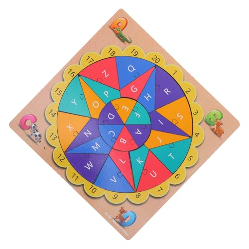 Milisten 1 Set Puzzle Kinderpuzzle Kleinkindpuzzle Kinderpuzzle Alphabet Bodenpuzzle Puzzles Für Kleinkinder Kinderspielzeug Vorschul Matching Lernspielzeug Alphabet Brett Aus von Milisten
