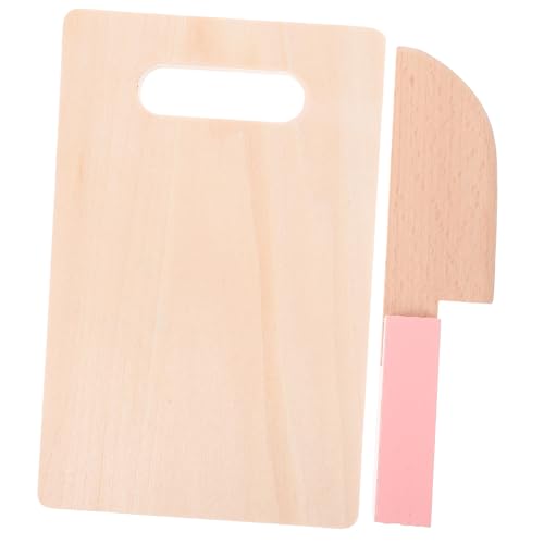 Milisten 1 Set Qieqile Zubehör Gemüse Safe Cutter Küchenschneider Werkzeug Safe Küchenschneider Küche Spiel Lebensmittelschneider Küchenspiel Cutter Holz von Milisten