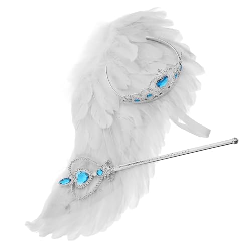 Milisten 1 Set Requisiten Kostüme Outfits Für Mädchen Frauen Engelsflügel Engelsflügel Set Engelsflügel Requisite Für Party Mädchen Feenflügel Engelsflügel Erwachsene Engelsflügel von Milisten