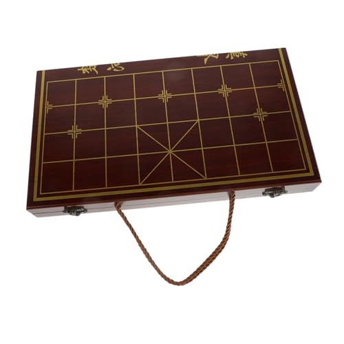 Milisten 1 Set Schachbox Schachbrett Vintage Schach Reisespiel Reiseschach Checkers Holz Hellbraun Milisten 1 Set Schachbox Schachbrett Vintage Schach Reisespiel Reiseschach Checkers Holz Hellbraun von Milisten