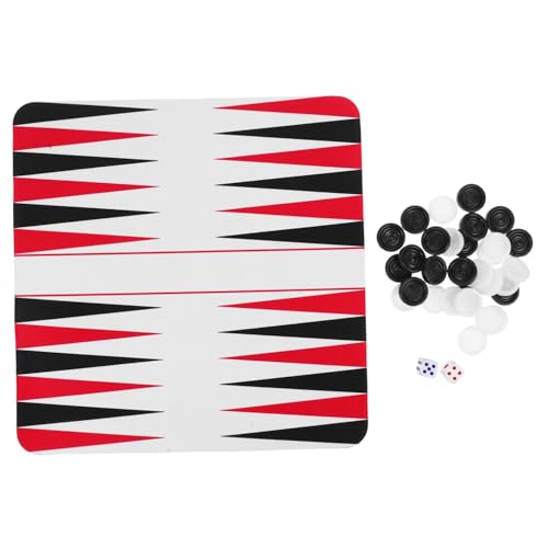 Milisten 1 Set Set Backgammon Reisespiel Reisebrettspiele Brettspiele Für Draußen Roadtrip Brettspiel Schachspiel Roadtrip Rucksackspiel Flugzeug Tragbares Spiel Tragbares Brettspiel Abs von Milisten
