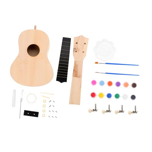 Milisten 1 Set Ukulele Anzug Anfänger Gitarre Kit Bauen DIY Ukulele Herstellung Lieferungen DIY Handwerk Lieferungen DIY Handwerk Zubehör Holz Milisten 1 Set Ukulele Anzug Anfänger Gitarre Kit Bauen DIY Ukulele Herstellung Lieferungen DIY Handwerk Lieferungen DIY Handwerk Zubehör Holz von Milisten