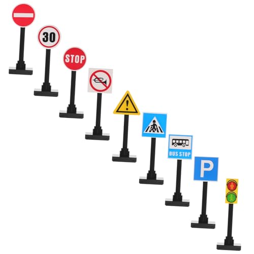 Milisten 1 Set Verkehrszeichen Stoppschild Für Verkehrszeichen Verkehrsschilder Mini Ampel Stoppschilder Für Verkehrssignale Schilder Lichter Ampel Bauchmuskeln von Milisten