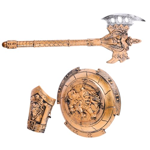 Milisten 1 Set Waffenset Anzüge Für Jungen Beil Für Jungen Bühnenbekleidung Cosplay Rüstungsspielzeug Cosplay Zubehör Party Requisite Kunststoff von Milisten