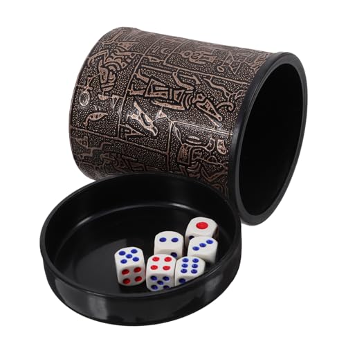 Milisten 1 Set Würfelbecher Zubehör Farbige Würfel Party Würfel Unterhaltung Caddy Würfel Brettspiel Würfelspiel Trinkwürfel Shaker Halter Würfel Shaker Spiel Würfelhalter Würfel von Milisten