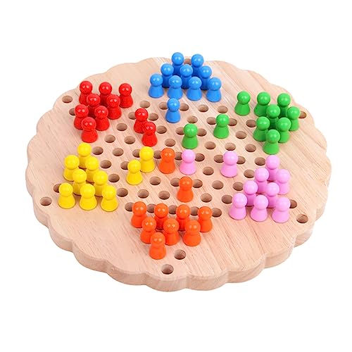Milisten 1 Stück Blumenförmiger Schachtanz Schachbrett Lernspielzeug für Holz Dame Intelligenzspielzeug für Bambus Milisten 1 Stück Blumenförmiger Schachtanz Schachbrett Lernspielzeug für Holz Dame Intelligenzspielzeug für Bambus von Milisten