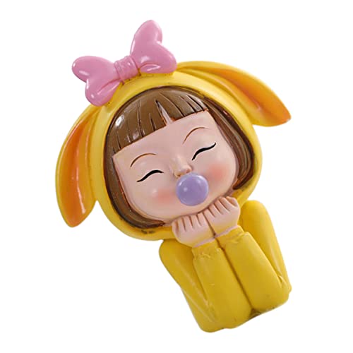 Milisten 1 Stück Charmante Mädchenfigur Kuchen Dekoration aus Harz Süße Bubble Girl Skulptur für Kindergeburtstage Kreative Tortenornamente für Feierliche Anlässe von Milisten