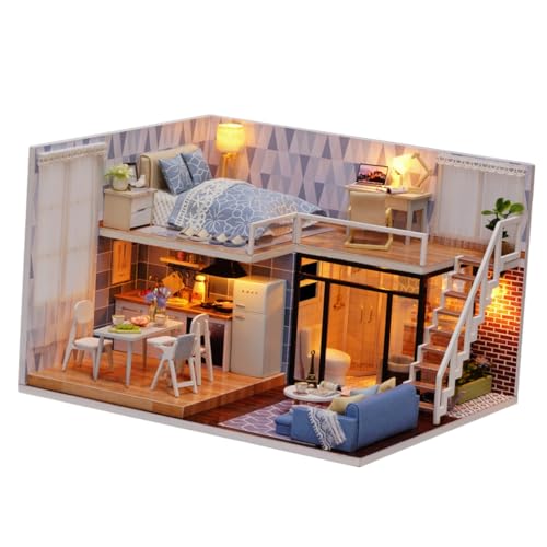 Milisten 1 Stück DIY Miniaturhaus Bausatz Kreatives für Handgemachtes Puppenhaus Fantasie Familienaktivitäten und Sicheres Material für Unvergesslichen Spaß Milisten 1 Stück DIY Miniaturhaus Bausatz Kreatives für Handgemachtes Puppenhaus Fantasie Familienaktivitäten und Sicheres Material für Unvergesslichen Spaß von Milisten