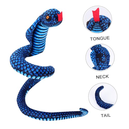 Milisten 1 Stück Echtistische Cobra Lustiges Stimulation für Halloween und Streiche Künstliche Schlange Blau für Partys und Klassenzimmer Detailreiche Struktur Langlebig und Farbecht Milisten 1 Stück Echtistische Cobra Lustiges Stimulation für Halloween und Streiche Künstliche Schlange Blau für Partys und Klassenzimmer Detailreiche Struktur Langlebig und Farbecht von Milisten