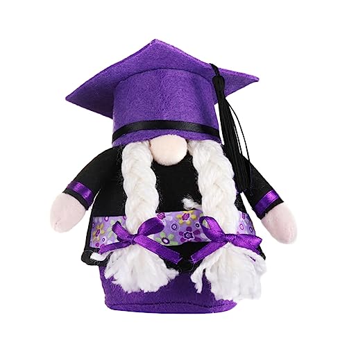 Milisten 1 Stück Junggeselle Hut Puppe Abschlusshutpuppe GNOME -Puppe zarte Partypuppe dekorativer Puppenschmuck Abschlussfeier Puppe entzückendes Stoff Violett Milisten 1 Stück Junggeselle Hut Puppe Abschlusshutpuppe GNOME -Puppe zarte Partypuppe dekorativer Puppenschmuck Abschlussfeier Puppe entzückendes Stoff Violett von Milisten