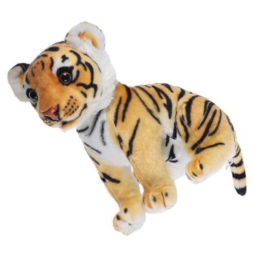 Milisten 1 Stück Kleine Tigerpuppe Plüsch Tiger-Puppen- Babygeschenke Puppendekor Süße Lebensechte Kuscheltiere Ausgestopft Dekorative Tigerpuppe Pp Baumwolle Yellow von Milisten