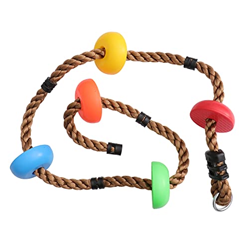 Milisten 1 Stück Kletterseil mit Scheibe Kreatives Outdoor für Vielseitiges Klettergerät Bewegung und Koordination für Garten oder Spielplatz Farben der Scheibe Variieren Milisten 1 Stück Kletterseil mit Scheibe Kreatives Outdoor für Vielseitiges Klettergerät Bewegung und Koordination für Garten oder Spielplatz Farben der Scheibe Variieren von Milisten