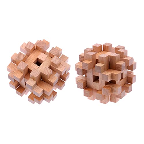 Milisten 1 Stück Kongming Schlossspielzeug 3D-puzzlekugel Puzzleball Ineinandergreifendes Iq-Puzzle Luban-Schloss Hölzern Milisten 1 Stück Kongming Schlossspielzeug 3D-puzzlekugel Puzzleball Ineinandergreifendes Iq-Puzzle Luban-Schloss Hölzern von Milisten