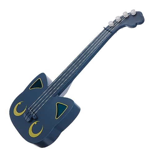 Milisten 1 Stück Kreatives Gitarren für Große Spielbare Blaue Katzen Gitarre aus Kunststoff Musikalische Inspiration und Frühe Bildungsspielzeug von Milisten