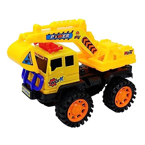 Milisten 1 Stück Kunststoff Bagger Auto Großes Modell für Frühe Bildung für Kreative Rollenspiele und Simulation von Baustellenaktivitäten als von Milisten