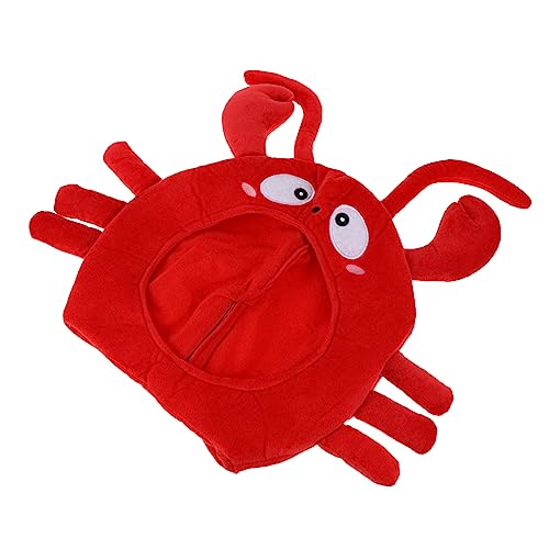 Milisten 1 Stück Lustiger Hummer Hut für Cosplay Partys Weiches Bequemes Kostüm Accessoire für Maskeraden Streiche Fotospaß für Erwachsene von Milisten