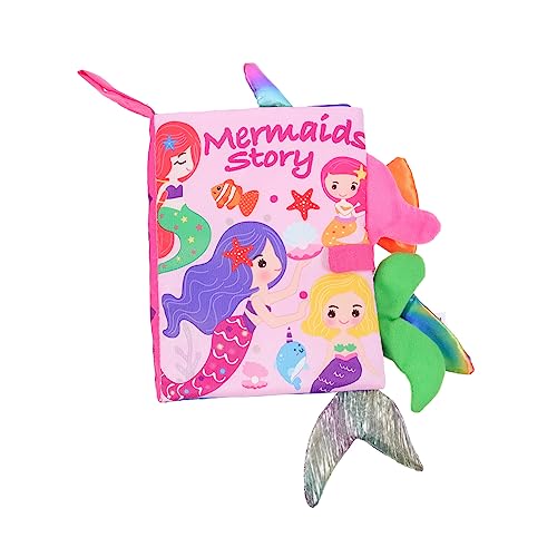 Milisten Stoffbuch für Babys Tragbares Lernspielzeug Kognitive Entwicklung Sicheres und Widerstandsfähiges Tuchbuch Interaktives Spielzeug für Früherziehung von Milisten