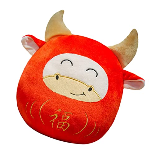 Milisten 1 Stück Maskottchen Kuh Vieh Puppe Flauschige Kuscheltiere Jahr der Ochsenpuppe Animal Figures Chaps zum Frühlingsfest Maskottchen Textil- rot Milisten 1 Stück Maskottchen Kuh Vieh Puppe Flauschige Kuscheltiere Jahr der Ochsenpuppe Animal Figures Chaps zum Frühlingsfest Maskottchen Textil- rot von Milisten