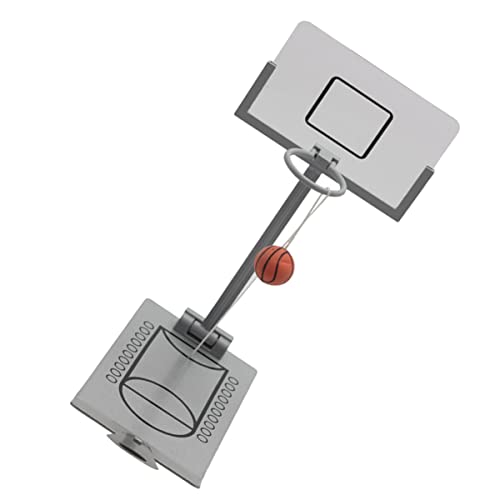 Milisten 1 Stück Mini Basketballmaschine Faltbares Desktop Basketballspielzeug für Spaß Büro Robuste Konstruktion Elastischer Ball Einfach zu Verstauen für Basketballliebhaber von Milisten