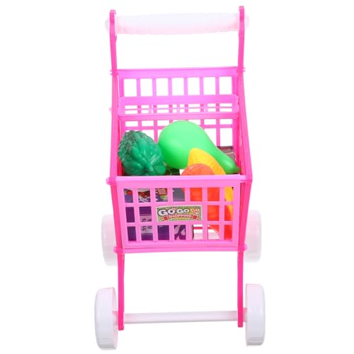 Milisten 1 Stück Mini Einkaufswagen für Rosa Simulation Einkaufswagen für Kaufladen Lehrreiches Eltern Junge Mädchen Beziehung Sicher und Unterhaltsam für Rollenspiele von Milisten