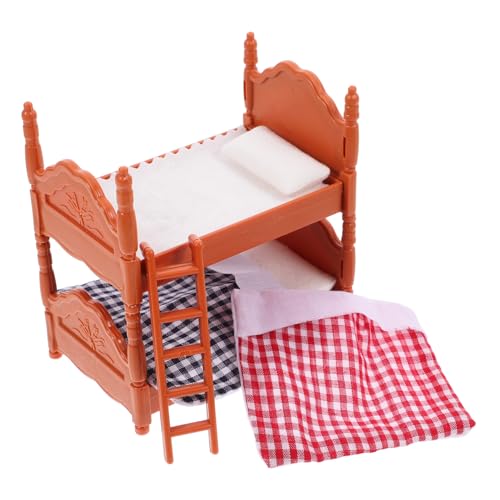 Milisten 1 Stück Mini-Schlafzimmerbett klein Mini-Doppelbetten realistisch Miniatur-Etagenbetten modern Spielzeugmöbel Puppenhaus-Miniaturbett Miniatur-Puppenstubenmöbel Mini-Bettpuppen PVC Milisten 1 Stück Mini-Schlafzimmerbett klein Mini-Doppelbetten realistisch Miniatur-Etagenbetten modern Spielzeugmöbel Puppenhaus-Miniaturbett Miniatur-Puppenstubenmöbel Mini-Bettpuppen PVC von Milisten
