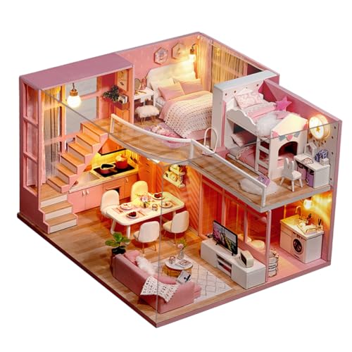 Milisten 1 Stück Montage Toy House Miniatur DIY Wohnung Miniatur DIY Mini-Wohnung Wohnung selber Bauen Kabinenmodell zum manuellen Zusammenbauen Milisten 1 Stück Montage Toy House Miniatur DIY Wohnung Miniatur DIY Mini-Wohnung Wohnung selber Bauen Kabinenmodell zum manuellen Zusammenbauen von Milisten