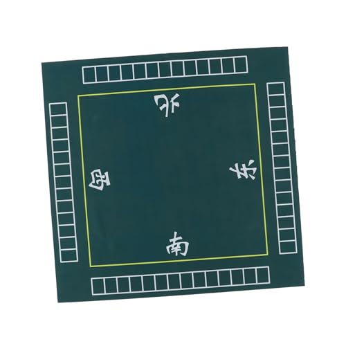 Milisten 1Stück rutschfeste Mahjong Tischdecke für Spiele Geräuschreduzierende Matte Quadratische Tischmatte für Poker Brettspiele und Paigow Robustes Polyester von Milisten