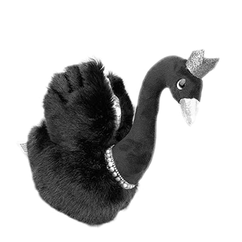 Milisten 1 Stück Schwarze Schwanenpuppe Plüschschwanpuppe Nettes Plüschspielzeug Animal Toys Tier ösch Noir Schwan Stofftier Plüsch Plüschspielzeugpuppe Schwäne PP Baumwolle Black von Milisten