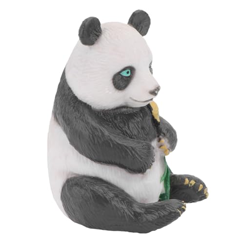 Milisten 1 Stück Simuliertes Panda- Panda-figurenmodell Kinderspielzeug Kognitives Wildtiermodell Panda-Figuren Basteln Pädagogisches Panda-Handwerk Plastik Black von Milisten