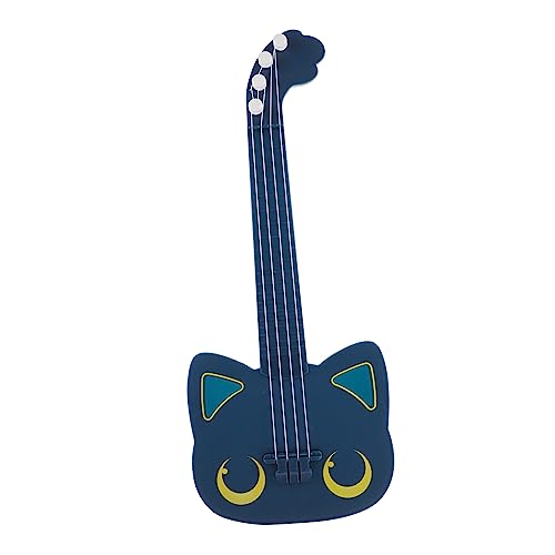 Milisten 1 Stück Ukulele für Katzenliebhaber Spielbare Simulation Gitarre Blau für Hochwertiges Lernspielzeug für Musikalische Früherziehung von Milisten