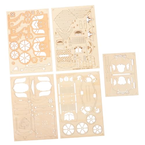 Milisten 1 Stück klassisches Automodell 3D-Rätsel Miniaturauto aus Holz Automodell selber Bauen Miniatur- zum Selbermachen rätsel hölzern Khaki von Milisten