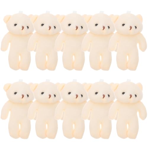 Milisten 10 Kleine Plüschbären: Hängende Mini-bärenpuppen – Kleine Plüschtierpuppen für Selbstgemachte Schlüsselanhänger, Rucksackanhänger, Weihnachts- Und Geburtstagsparty-Geschenke von Milisten