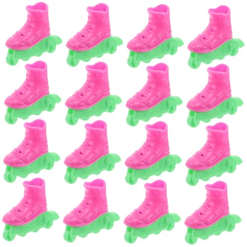 Milisten 10 Paare Rollschuhe Für Puppen Miniatur-Schuhe Puppenschuhe Zum Basteln Babypuppenschuhe Puppen- -Schuhe Plastik von Milisten